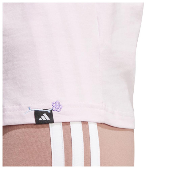 Adidas Γυναικεία κοντομάνικη μπλούζα Lounge Mini Graphic Tee Adidas Γυναικεία κοντομάνικη μπλούζα Lounge Mini Graphic Tee